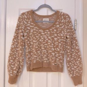 A&F Soft Leopard Print Sweater